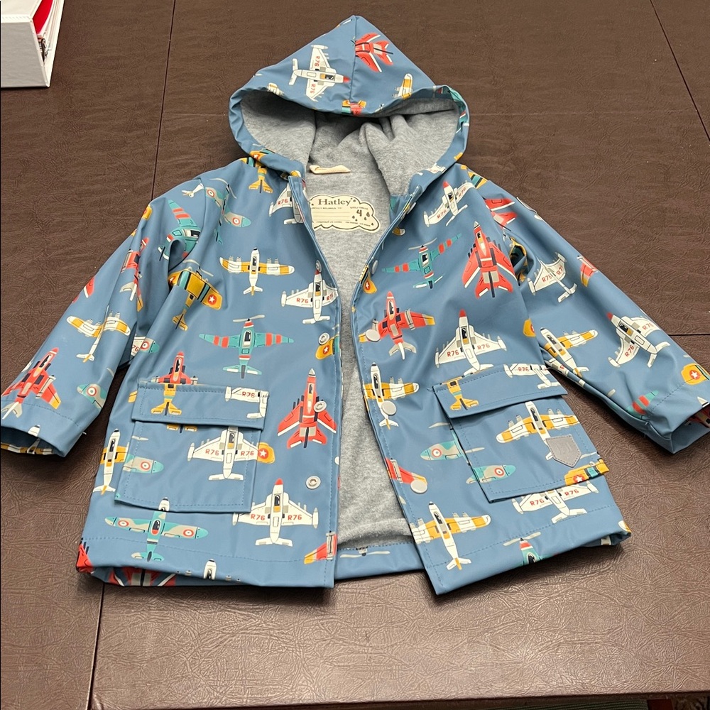 Hatley Airplane Patterned Raincoat